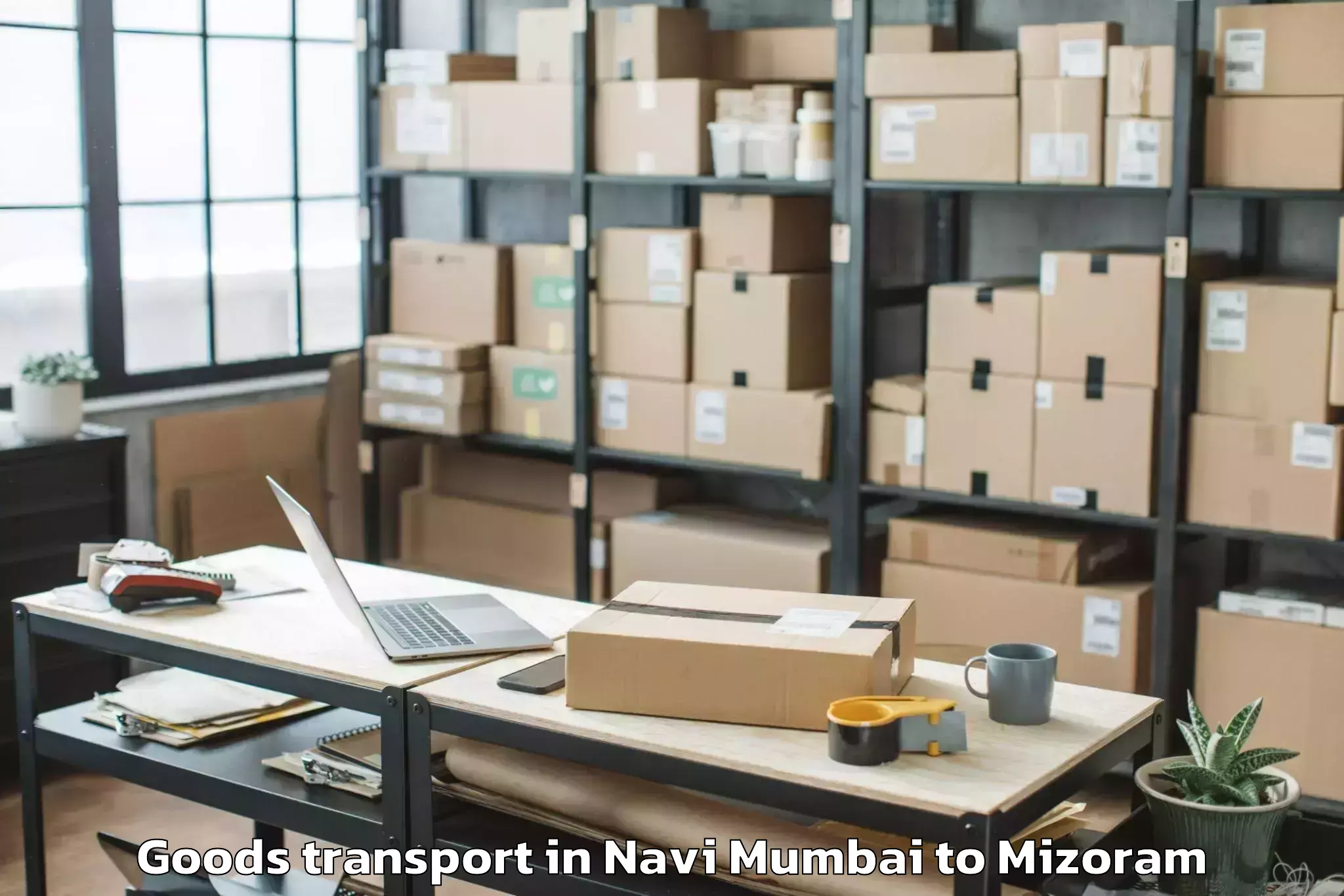 Efficient Navi Mumbai to Siaha Goods Transport